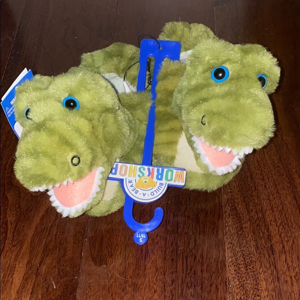BUILD A BEAR WORKSHOP CHARACTER SLIPPER DINOSAUR